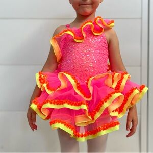 Revolution Dancewear Ballet Ay Caramba Sequinned Dress 4-5 T